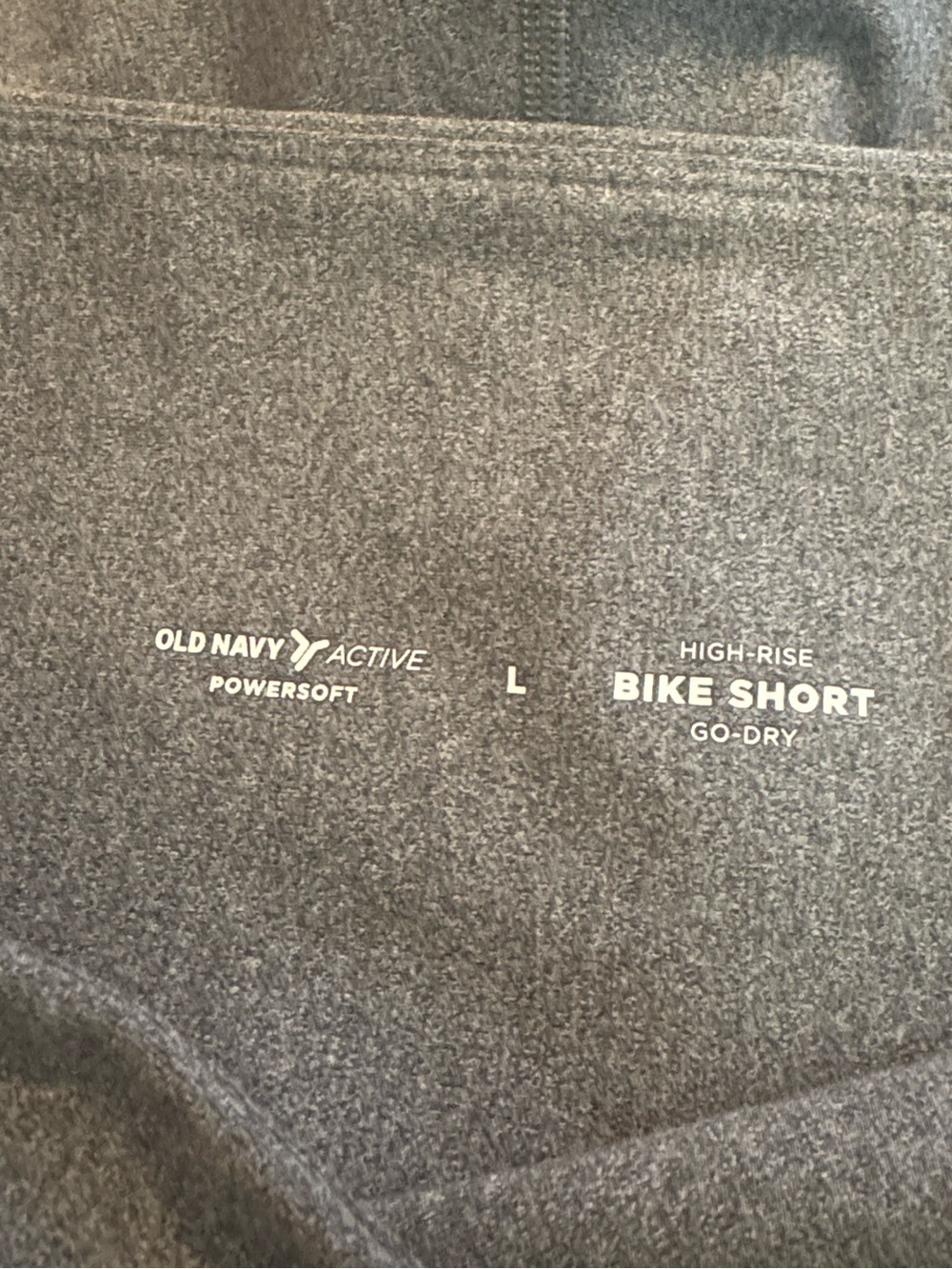 Old Navy Light Gray High-Rise Bike Shorts - Picture 4 of 5